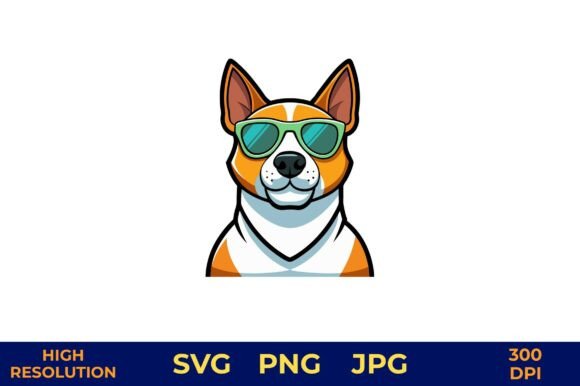 Cute Cartoon Dog with Sunglasses Vector: Graphics for Summer Projects
