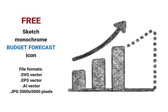FREE Sketch Budget Forecast Icon Graphics Freebies
