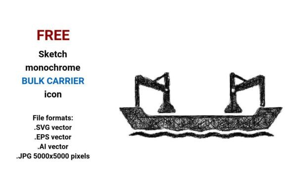 FREE Sketch Bulk Carrier Icon