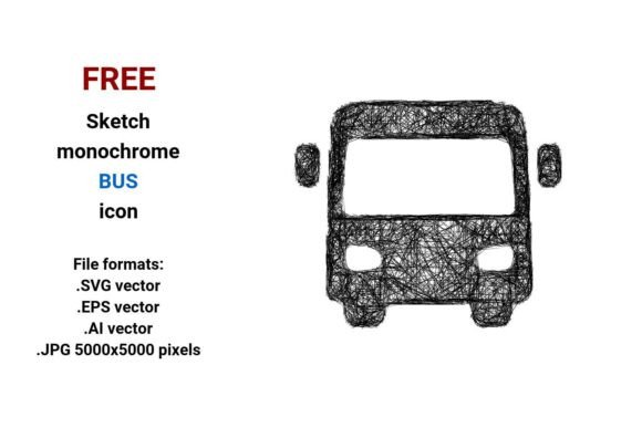 FREE Sketch Bus Icon