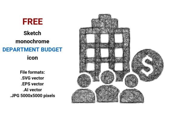 FREE Sketch Department Budget Icon Graphics