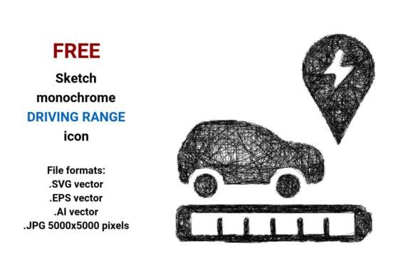 FREE Sketch Driving Range Icon Graphics