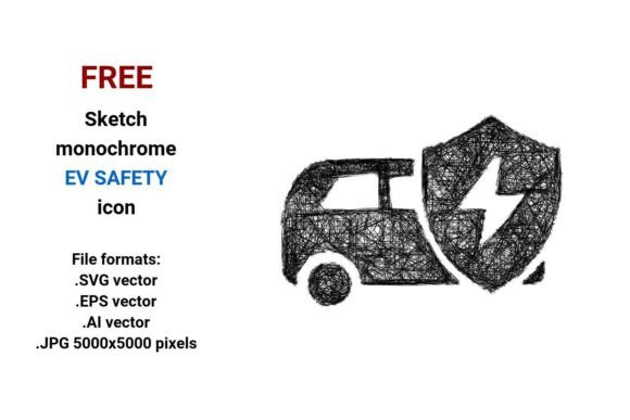 FREE Sketch Ev Safety Icon Graphics