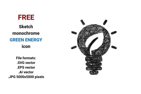 FREE Sketch Green Energy Icon