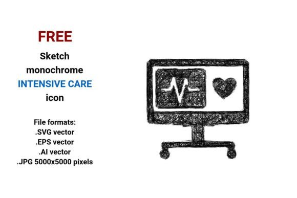 FREE Sketch Intensive Care Icon Graphics