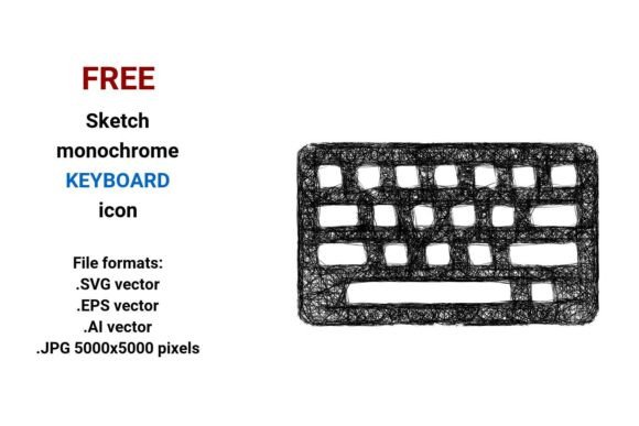 FREE Sketch Keyboard Icon Graphics
