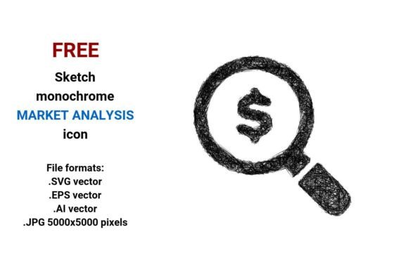 FREE Sketch Market Analysis Icon Graphics