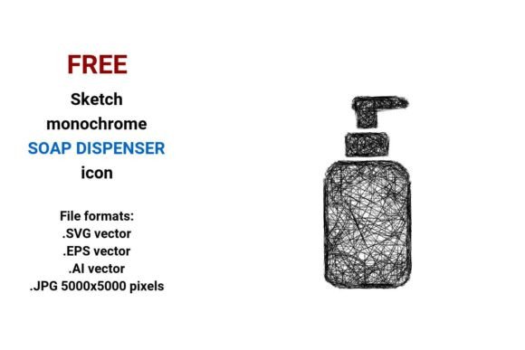 FREE Sketch Soap Dispenser Icon: Graphics for Local Business