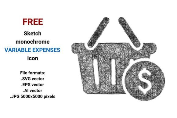 FREE Sketch Variable Expenses Icon