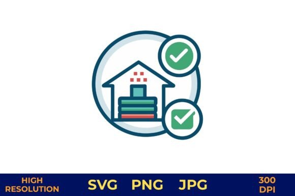 House Loan Approval Vector Icon