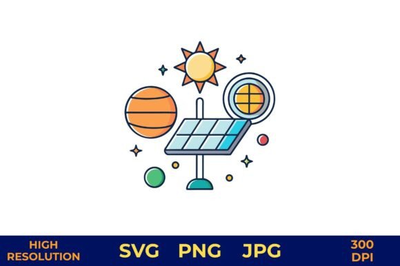 Off Grid Solar Energy System Vector Graphics Freebies